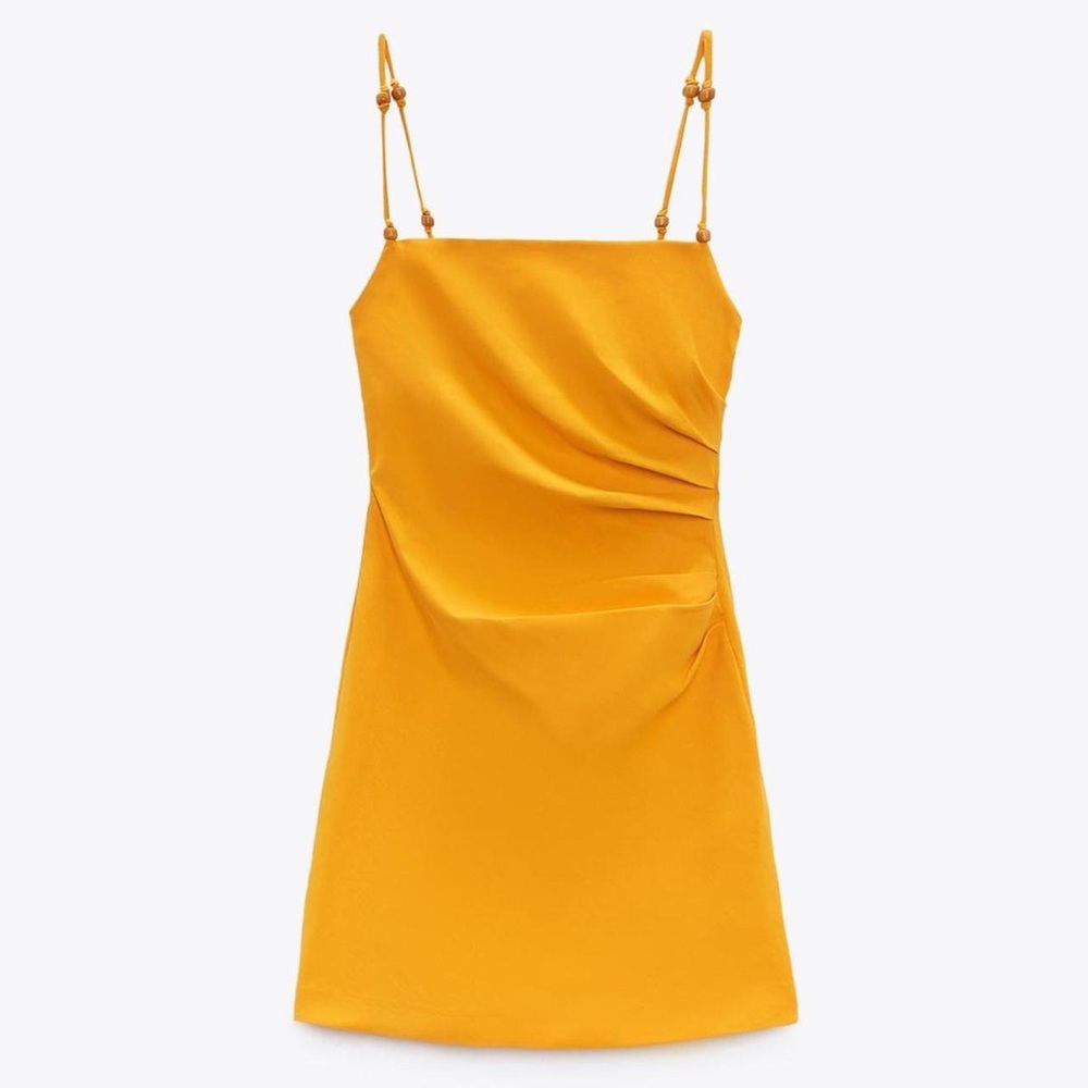 Orange cropped mini dressed